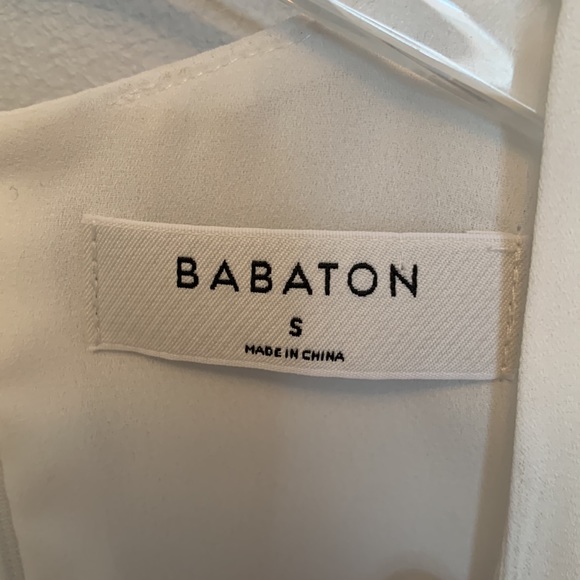 Babaton Hobpkins white sleeveless blouse in Small - Picture 3 of 9
